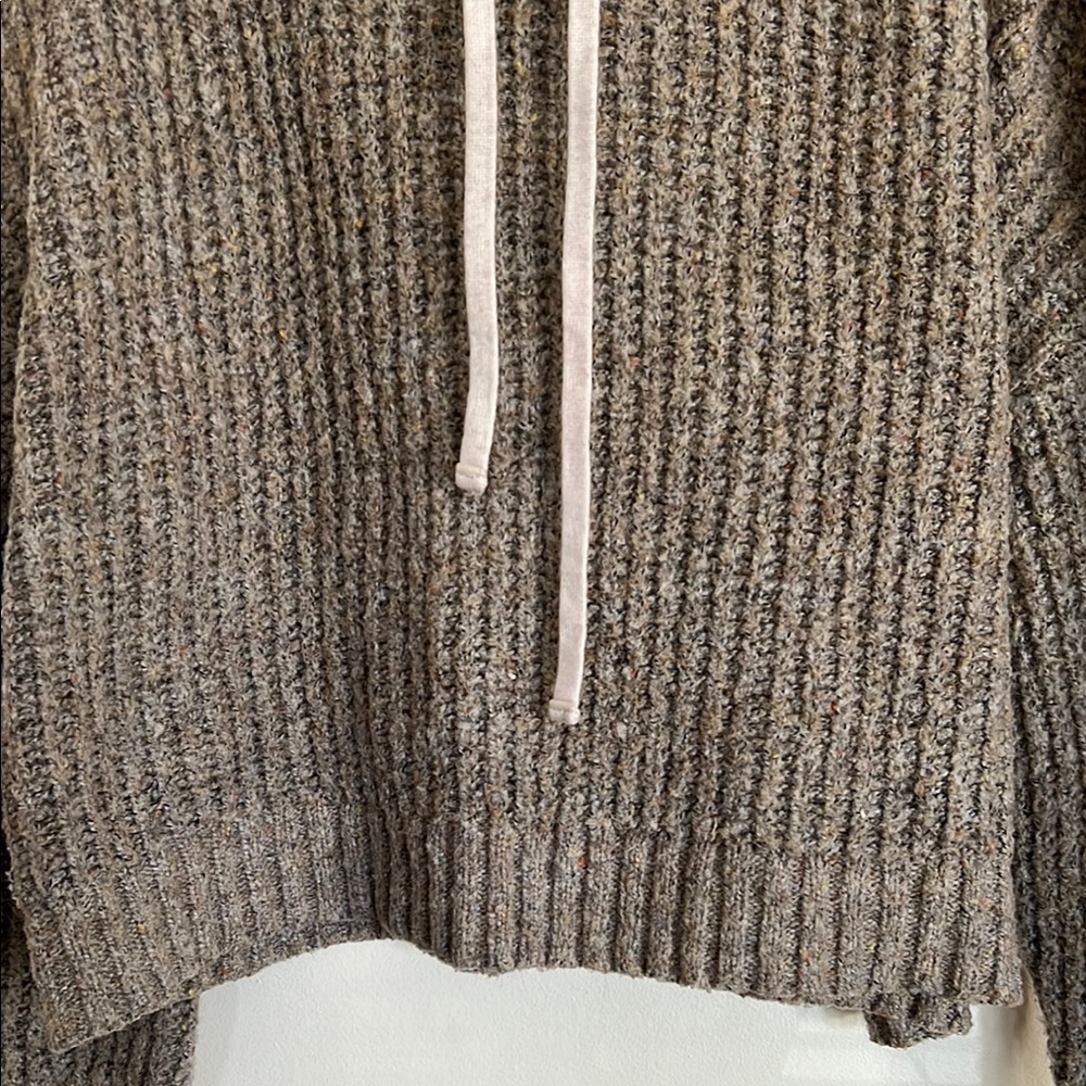 Aerie Offline Knit Sweater in Cream and Brown - Picture 4 of 10